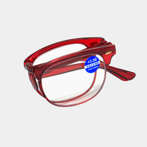 Kompakte, faltbare Altersweitsichtbrille mit Blaulichtfilter, ideal zum Lesen