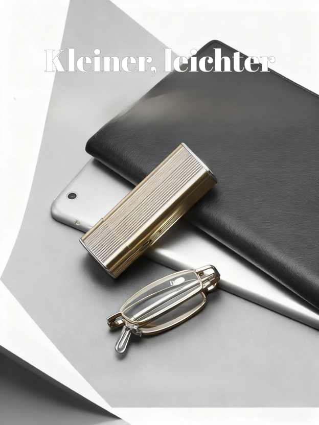 Ultra-leichte faltbare Damen-Lesebrille – Hochauflösende Taschen-Lesebrille