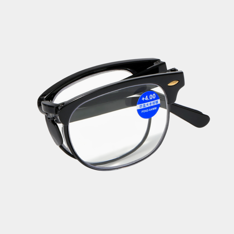 Kompakte, faltbare Altersweitsichtbrille mit Blaulichtfilter, ideal zum Lesen