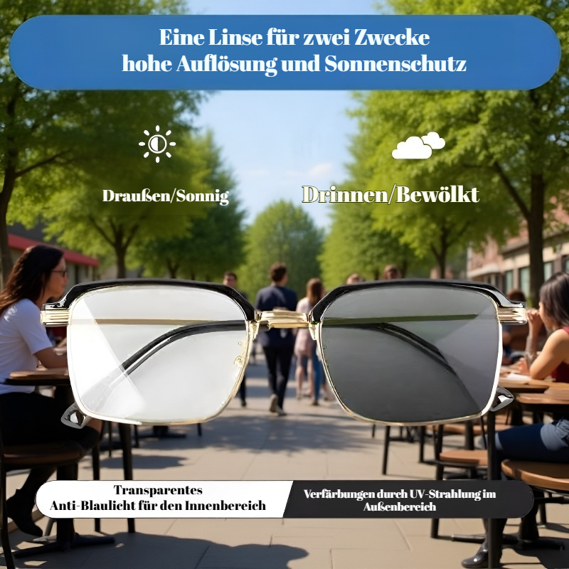 Selbsttönende Herren-Lesebrille mit automatischer Fokusfunktion