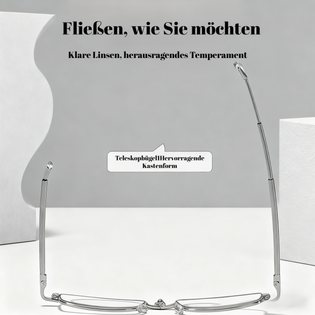 Kompakte, faltbare Lesebrille mit Blaulichtschutz für unterwegs