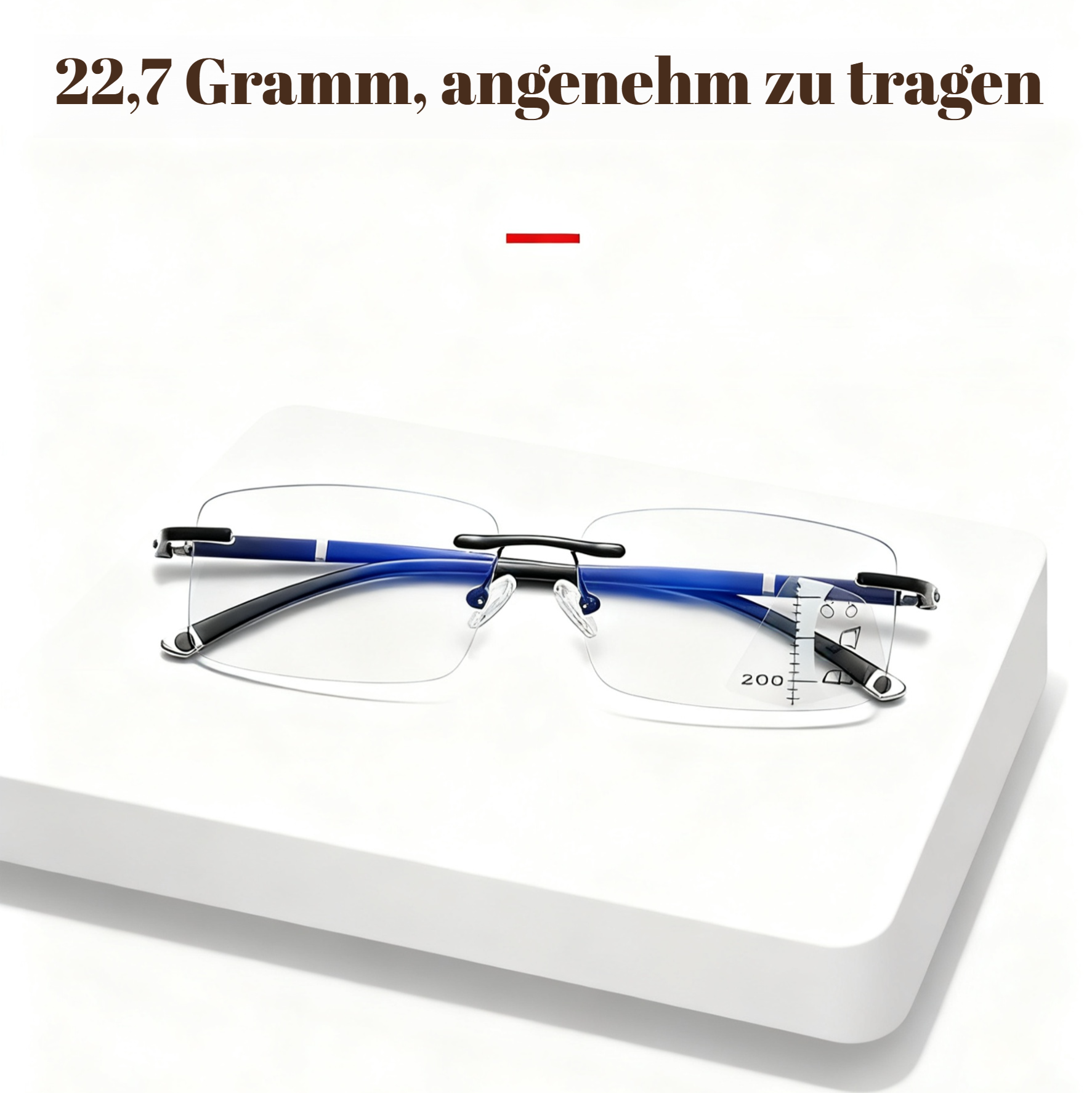 Herren-Autofokus-Altersbrille mit Blaulichtfilter, Gleitsichtgläser für Nah- und Fernbereich