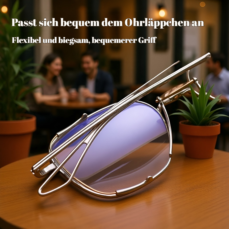 Luxus-Herrenbrille aus purem Titan, modischer Rahmen mit doppeltem Goldfaden