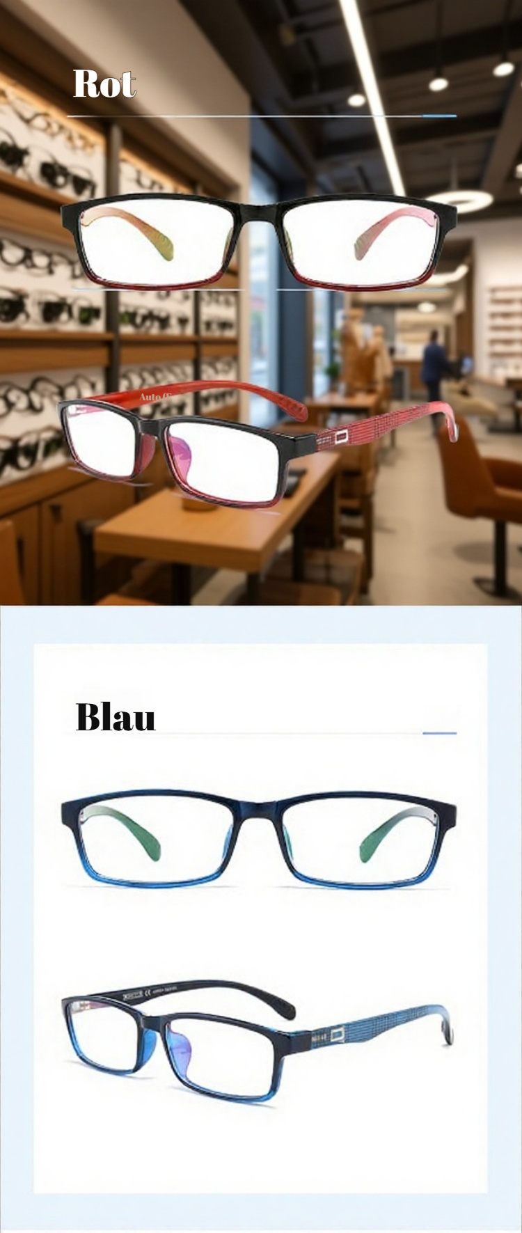 Multifokale Lesebrille f&uuml;r Arbeit und Freizeit