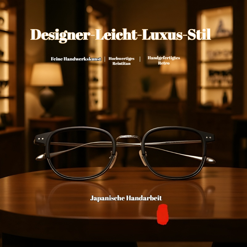 Herren-Titanbrille mit edler Gravur – Gestell für Korrekturbrille