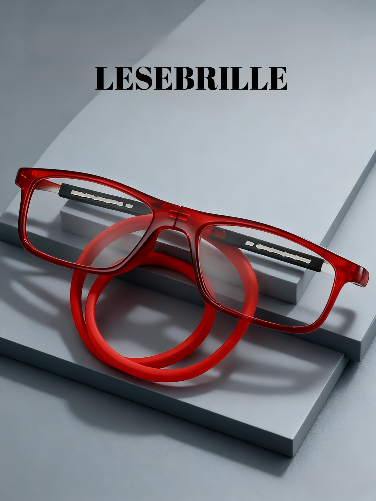 Senioren-Lesebrille mit Magnetverschluss – Umhängeband, Anti-Verlust, Blaulichtschutz