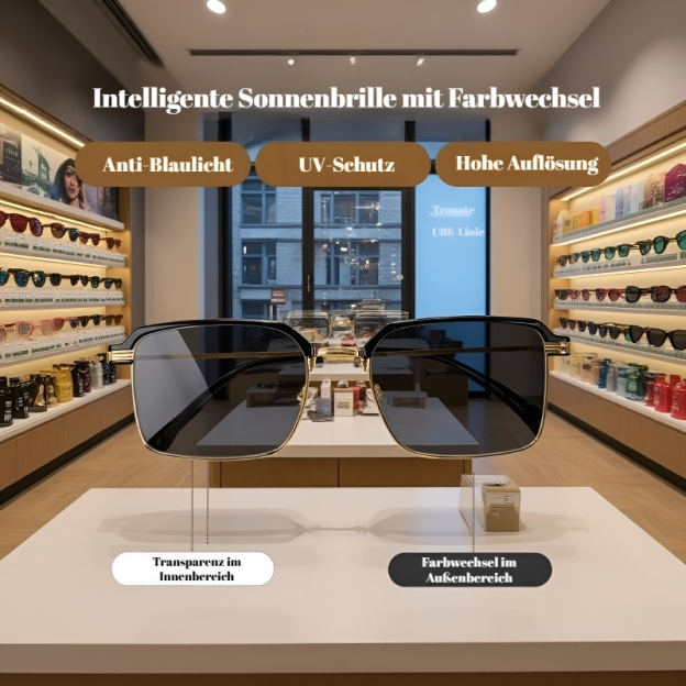 Selbsttönende Herren-Lesebrille mit automatischer Fokusfunktion