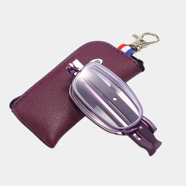 Kompakte Anti-Blaulicht-Lesebrille, faltbar, mit Schlüsselanhänger, für Männer und Frauen