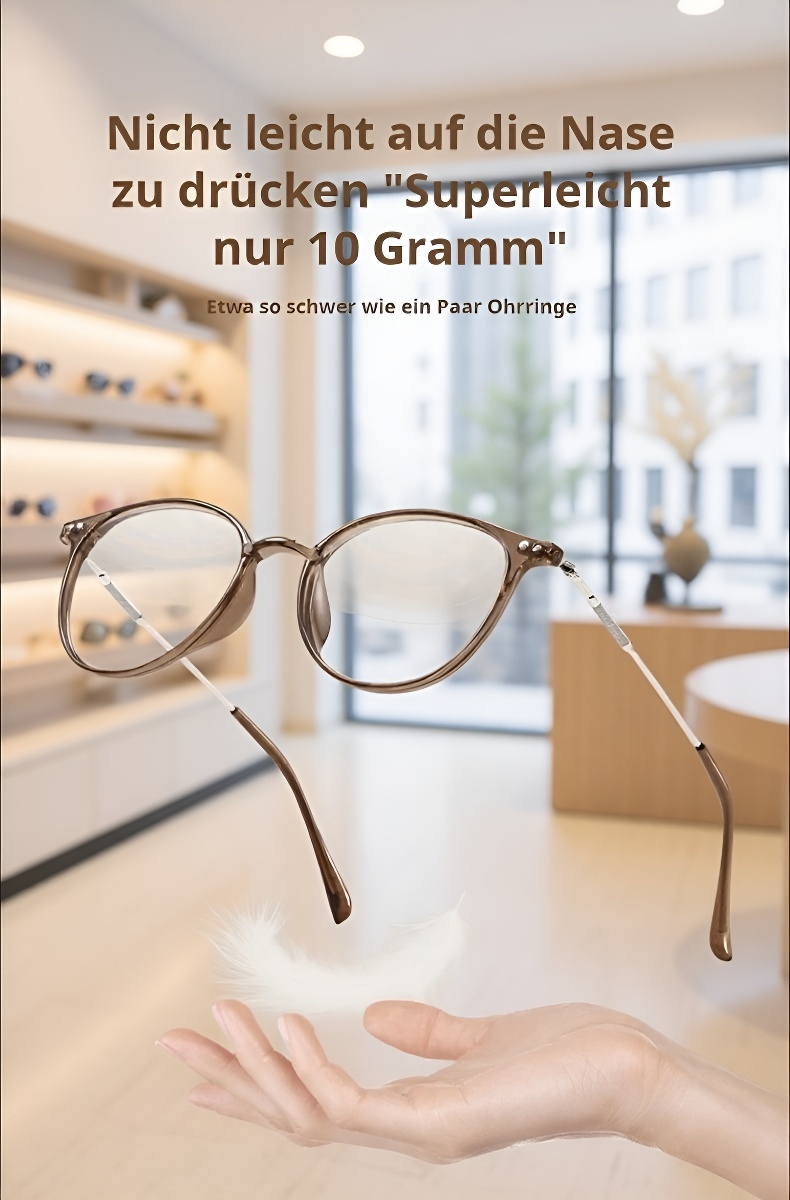 Braune Brille f&uuml;r Bildschirmarbeit und Alltag