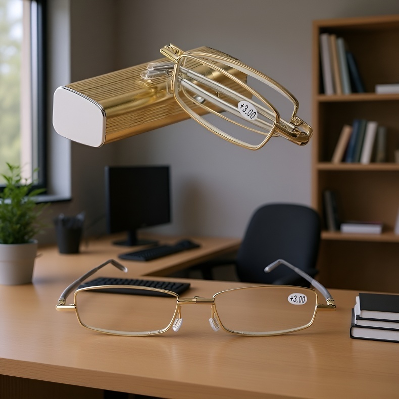 Ultra-leichte faltbare Damen-Lesebrille – Hochauflösende Taschen-Lesebrille