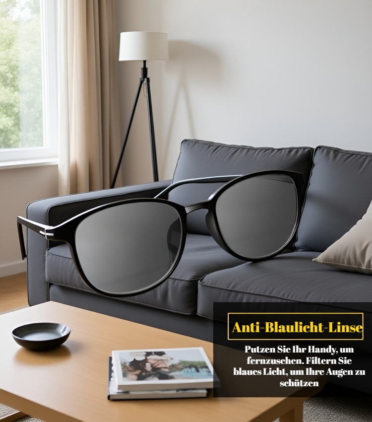 Multifokale Brille in klassischem Stil f&uuml;r Herren