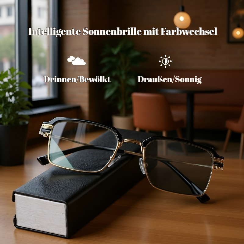 Selbsttönende Herren-Lesebrille mit automatischer Fokusfunktion