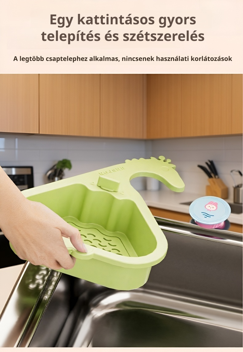 Konyhai kosár vízleeresztő funkcióval