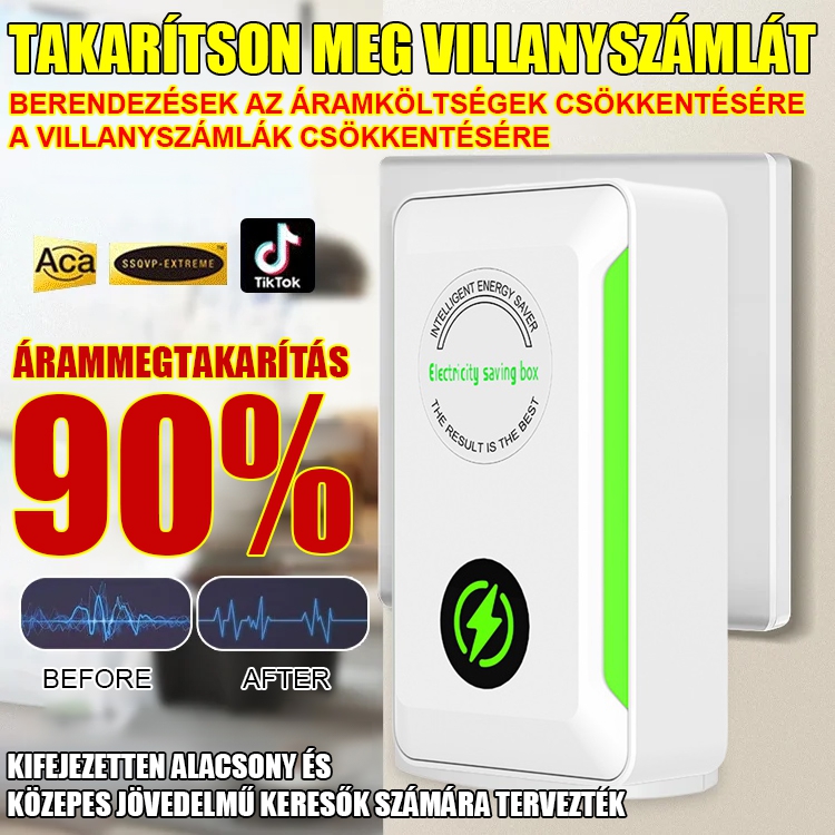 SmartCap Energy Saver ✨ Akár 86% rezsicsökkentés ✅Nincs szükség újrakábelezésre