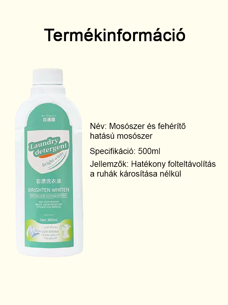 Ne dobja ki a régi ruhákat! Háromszorosan továbbfejlesztett folteltávolító csodaszer, erősebb, mint a hagyományos mosószerek.