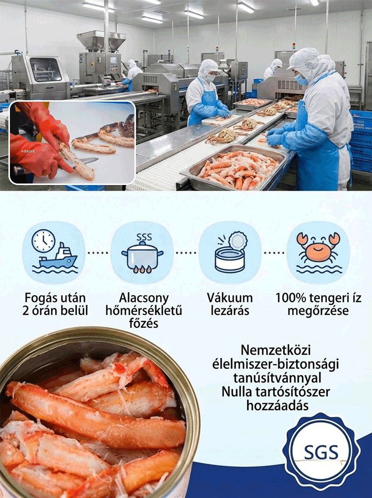 Prémium Vadon Fogott Barents-tengeri KirályrákLáb Hús (Egész) ✅ EU-Tanúsítvánnyal ⏰ 2+2 Akció