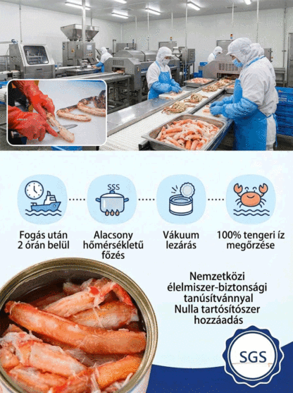 Prémium Vadon Fogott Barents-tengeri KirályrákLáb Hús (Egész) ✅ EU-Tanúsítvánnyal ⏰ 2+2 Akció