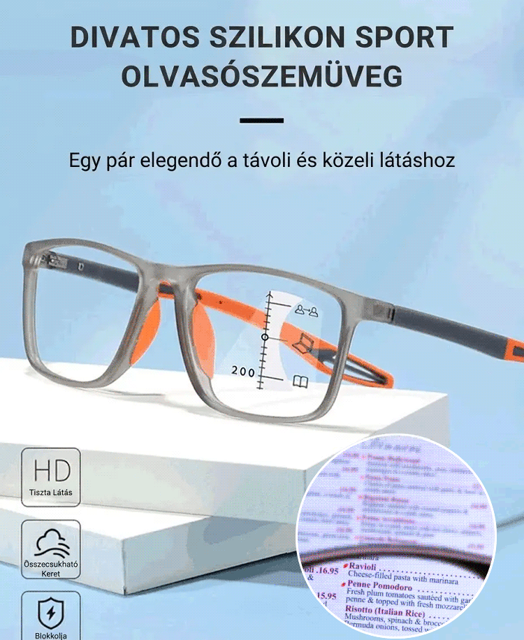 Prémium Önfókuszáló Titán Szemüveg(-7D to +7D) ✅ 1+1 INGYEN & Fényre Sötétedő ⏰ Csak 2 Óráig!