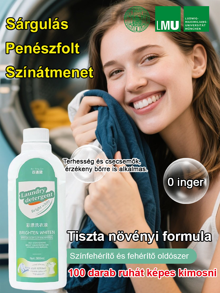 Ne dobja ki a régi ruhákat! Háromszorosan továbbfejlesztett folteltávolító csodaszer, erősebb, mint a hagyományos mosószerek.
