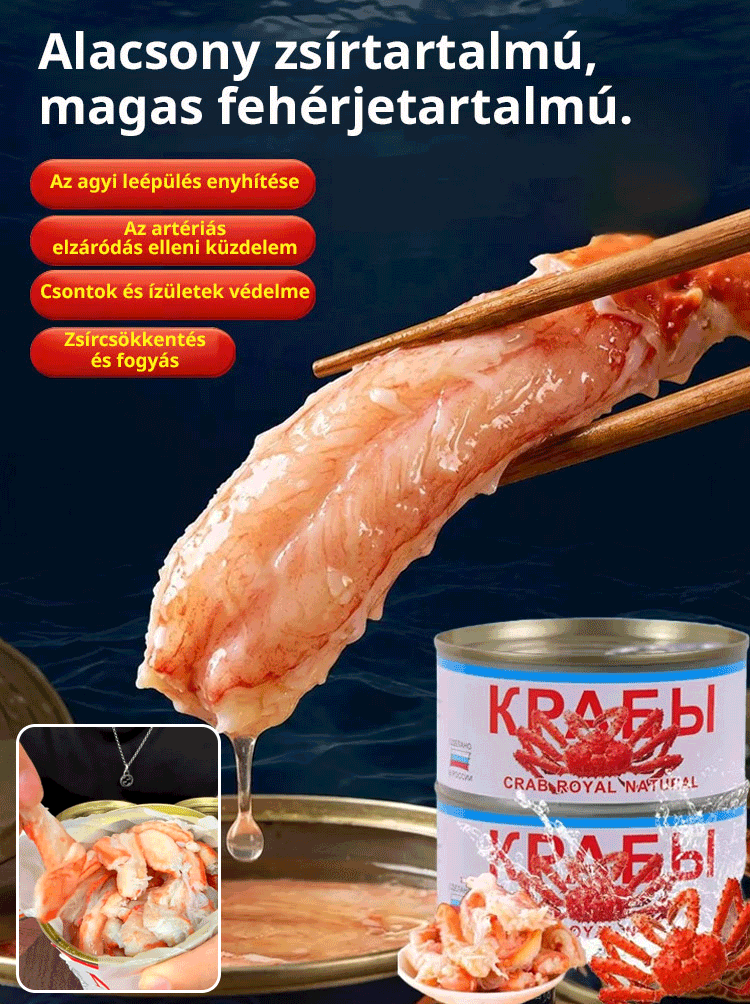 Prémium Vadon Fogott Barents-tengeri KirályrákLáb Hús (Egész) ✅ EU-Tanúsítvánnyal ⏰ 2+2 Akció