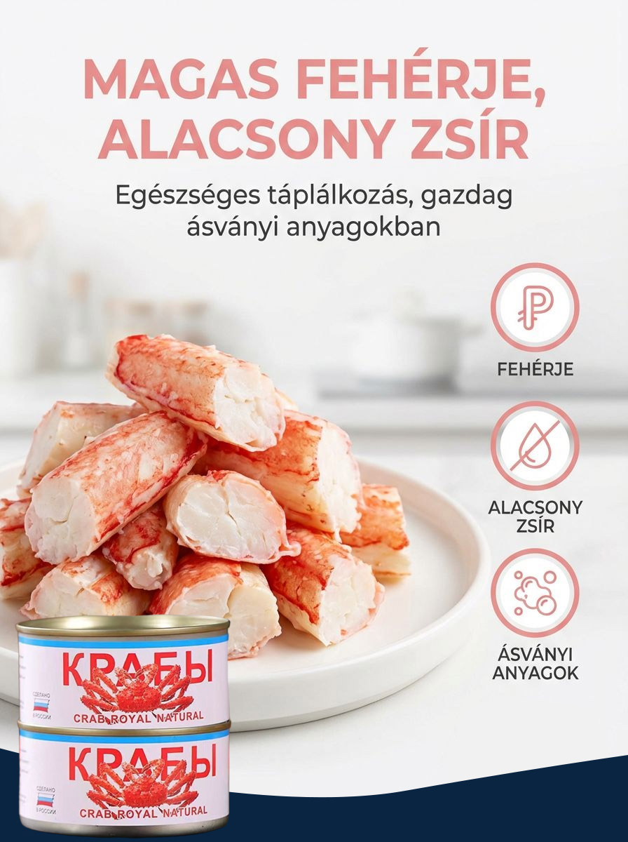 Prémium Vadon Fogott Barents-tengeri KirályrákLáb Hús (Egész) ✅ EU-Tanúsítvánnyal ⏰ 2+2 Akció