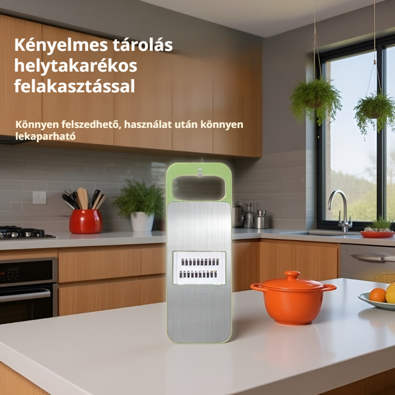 Konyhai reszelő, durva és finom aprító, rozsdamentes acélból