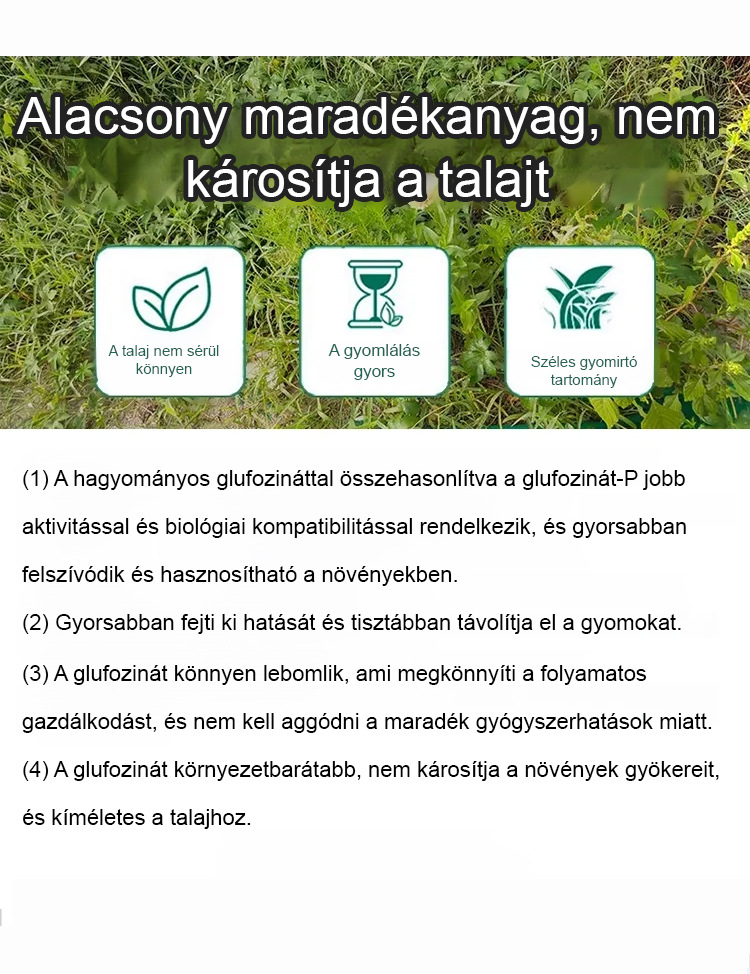 Egyetlen permetezés, 5 év gyommentesség! EU-fejlesztésű organikus gyomirtó, dupla pénzvisszafizetési garanciával!