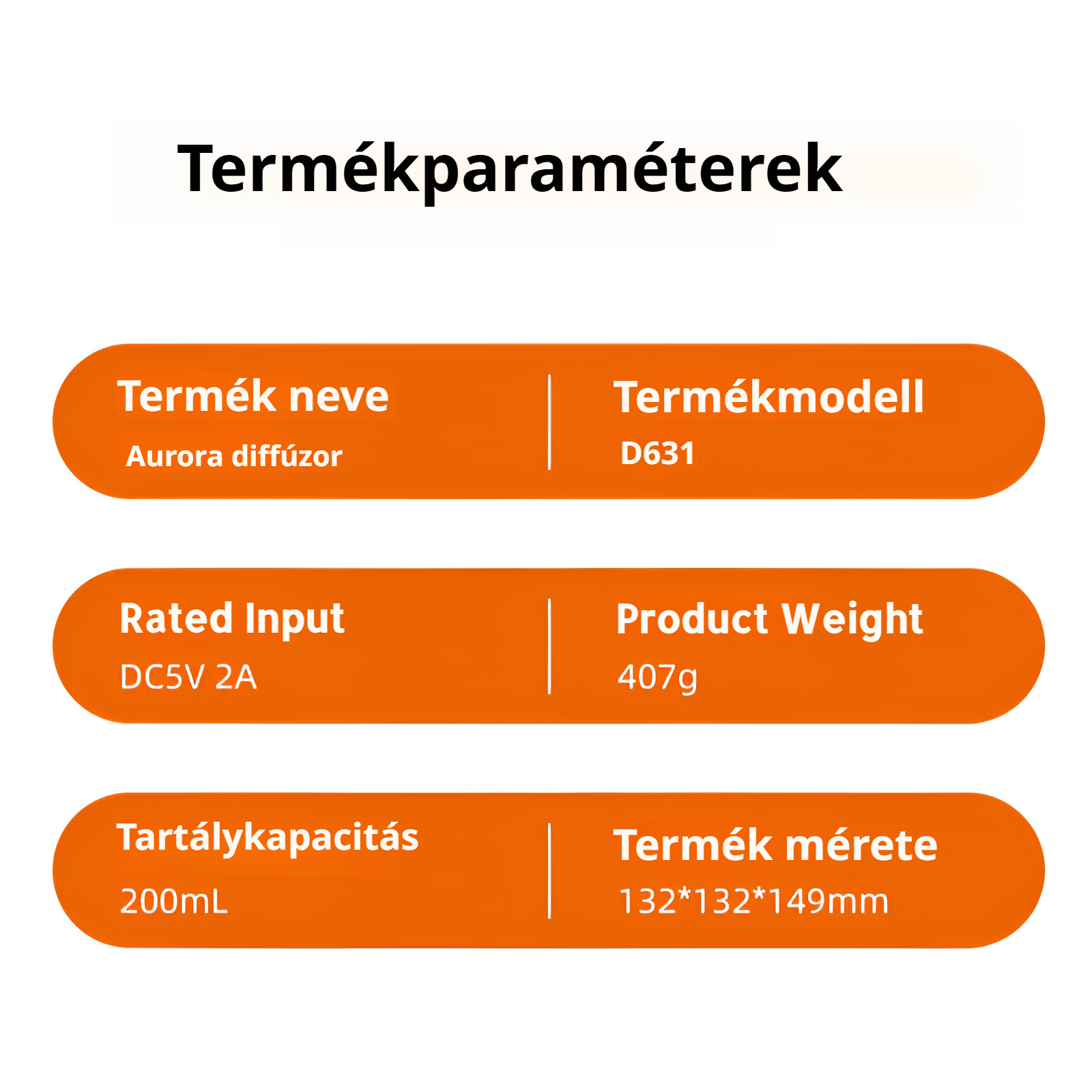 Nagy kapacitású, csendes aromadiffúzor otthoni hálószobába
