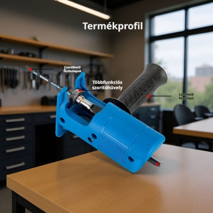 Elektromos szablyafűrész, sokoldalú faipari szerszám, fúrógép kiegészítő