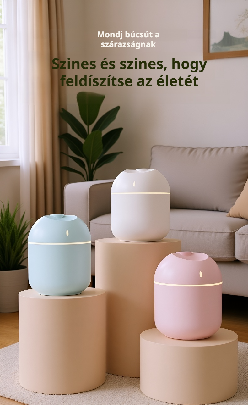 Egészséges levegő mini párásítóval