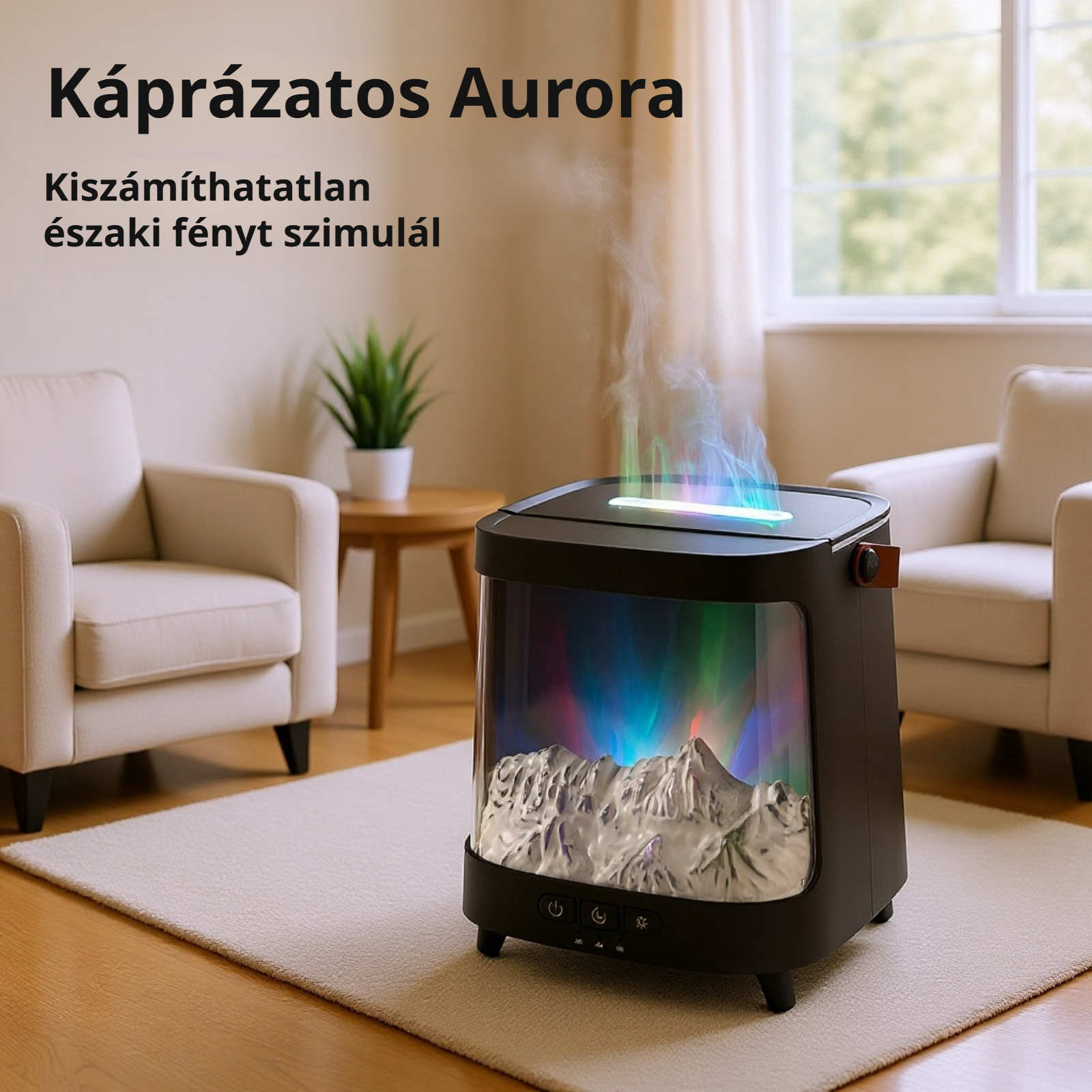 Nagy kapacitású, csendes aromadiffúzor otthoni hálószobába