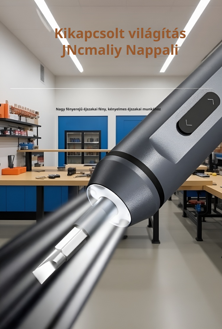 Mini elektromos csavarhúzó használat közben otthon