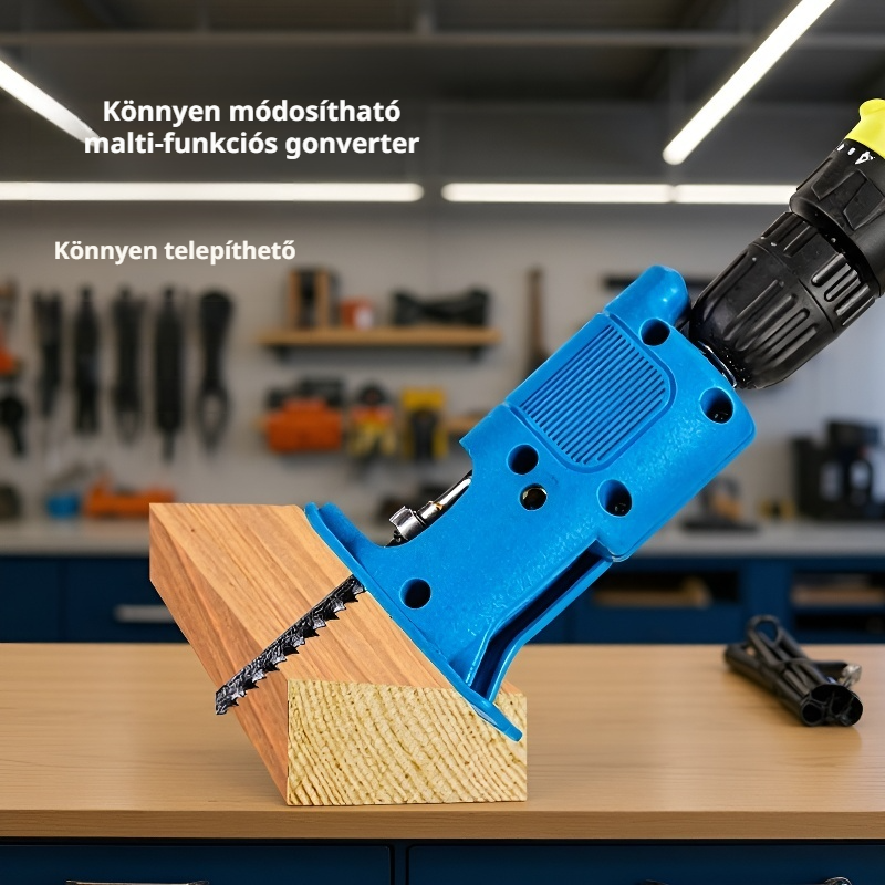 Elektromos szablyafűrész, sokoldalú faipari szerszám, fúrógép kiegészítő