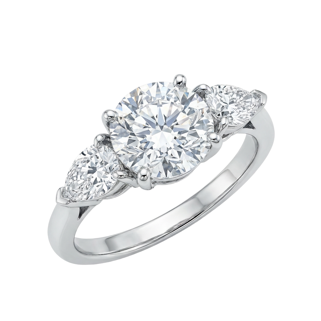 Premium Solitaire Moissanite Ring | VVS1 Clarity Lab Grown Gem | Passes Diamond Tester | 2.5x Brighter Fire| GRA Certified 💍✨