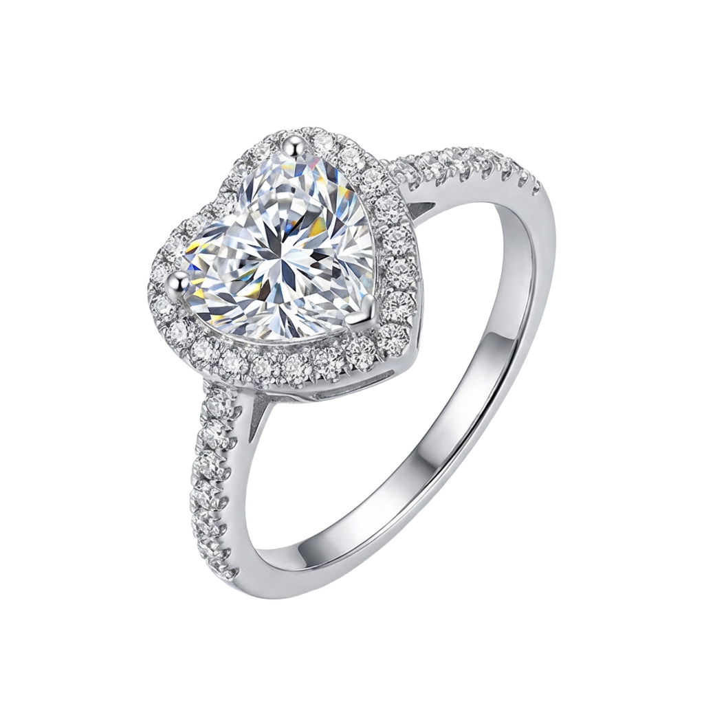 Premium Solitaire Moissanite Ring | VVS1 Clarity Lab Grown Gem | Passes Diamond Tester | 2.5x Brighter Fire| GRA Certified 💍✨