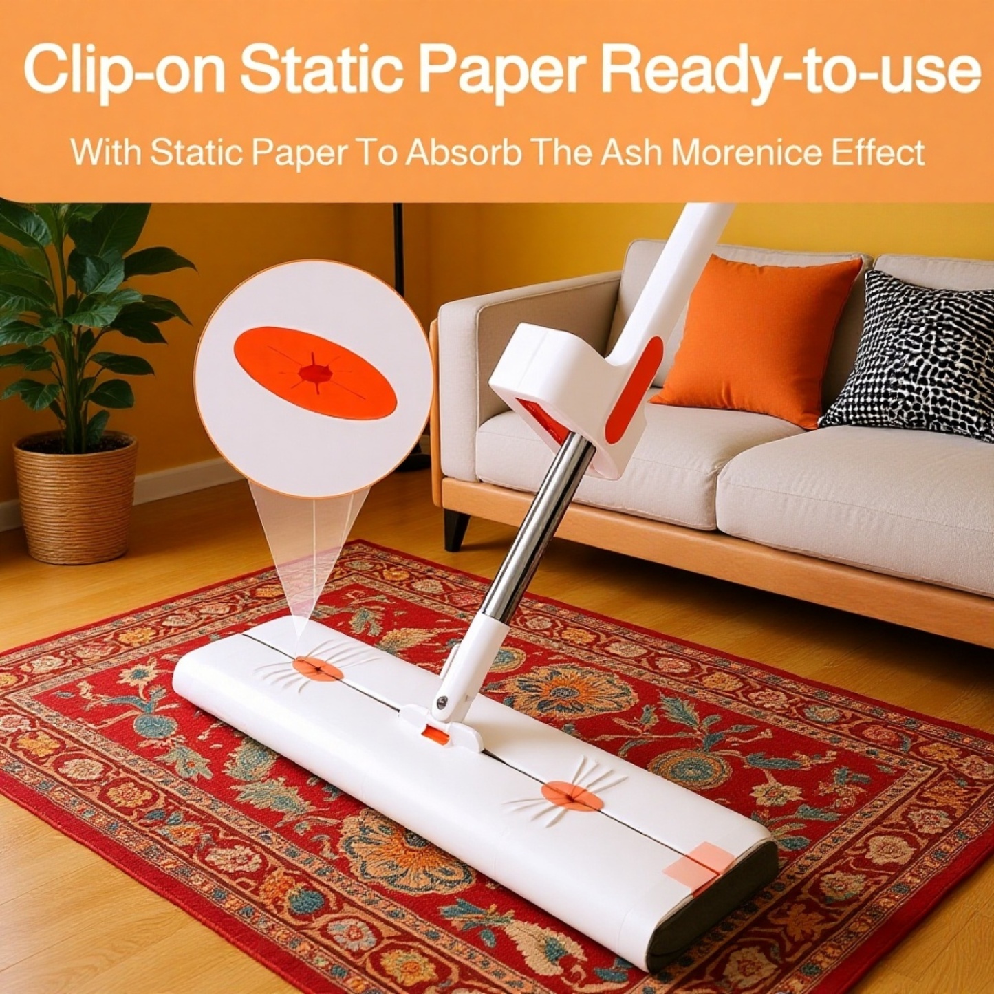 Lazy Spray Mop Artifact – One-Mop Clean, Wet and Dry, Hands-Free for Home Use