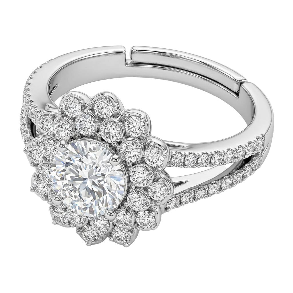 Premium Solitaire Moissanite Ring | VVS1 Clarity Lab Grown Gem | Passes Diamond Tester | 2.5x Brighter Fire| GRA Certified 💍✨