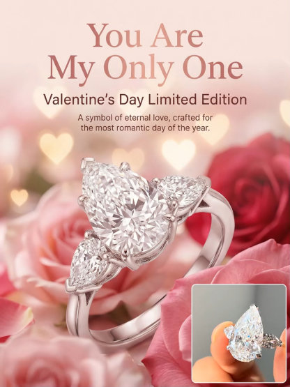 Premium Solitaire Moissanite Ring | VVS1 Clarity Lab Grown Gem | Passes Diamond Tester | 2.5x Brighter Fire| GRA Certified 💍✨