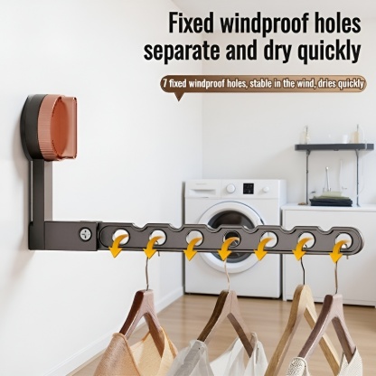 Folding Suction Cup Drying Rack for Home, Hole-Free Installation