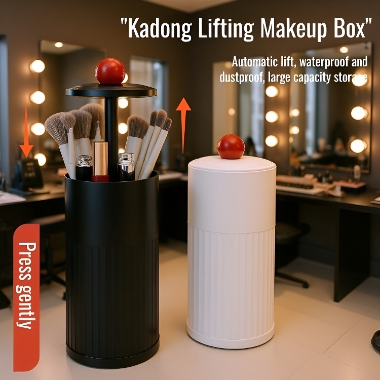 Dustproof Large Capacity Multifunctional Makeup Brush Organizer with Lift