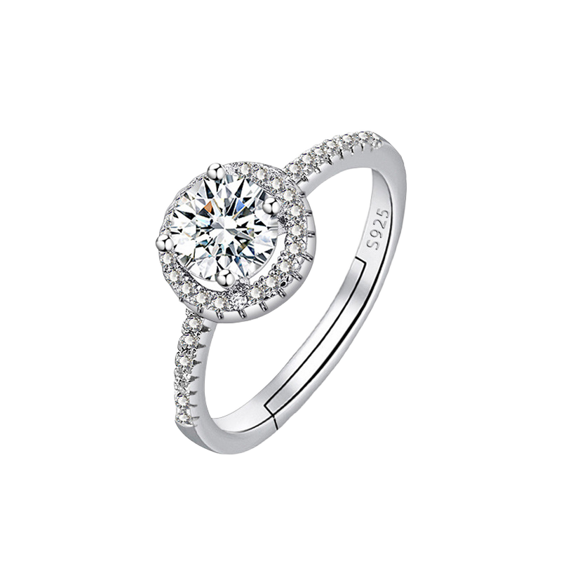 Premium Solitaire Moissanite Ring | VVS1 Clarity Lab Grown Gem | Passes Diamond Tester | 2.5x Brighter Fire| GRA Certified 💍✨