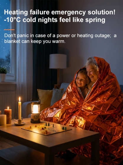  Emergency Survival Space Blanket | 90% Heat Retention | Waterproof Thermal Shield | Compact Design | NASA Grade Tech ❄️🛡️