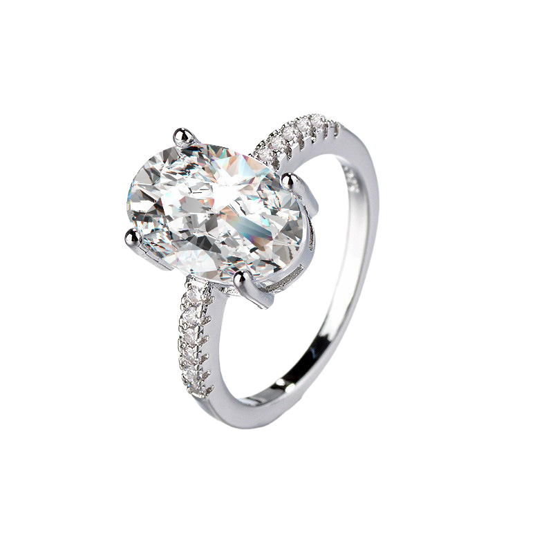 Premium Solitaire Moissanite Ring | VVS1 Clarity Lab Grown Gem | Passes Diamond Tester | 2.5x Brighter Fire| GRA Certified 💍✨