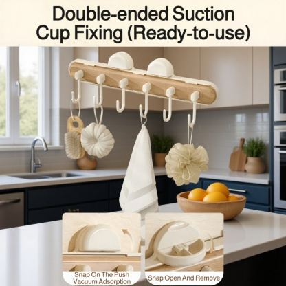 No-Drill Suction Cup Hook – Gap Expansion, Quick Installation, No Marks