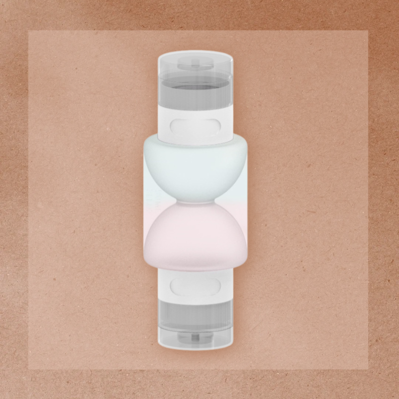  Dual Head Portable Travel Dispenser Bottles