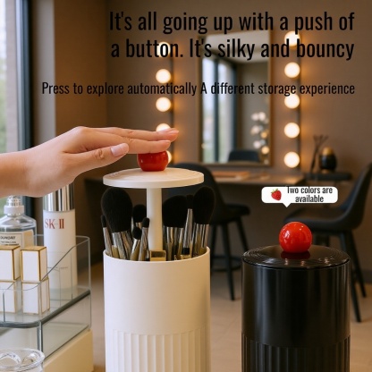 Dustproof Large Capacity Multifunctional Makeup Brush Organizer with Lift