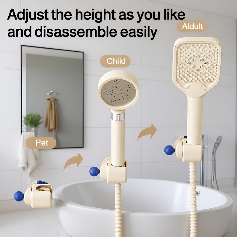 Lotus Flower Bathroom Suction Shower Bracket