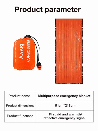  Emergency Survival Space Blanket | 90% Heat Retention | Waterproof Thermal Shield | Compact Design | NASA Grade Tech ❄️🛡️