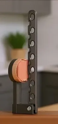 Space-saving clothes rack for laundry room