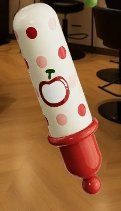 Multifunctional cute stickers for household use displayed on kitchen containers